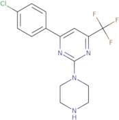 4-(4-Chlorophenyl)-2-(piperazin-1-yl)-6-(trifluoromethyl)pyrimidine