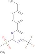 4-(4-Ethylphenyl)-2-(ethylsulfonyl)-6-(trifluoromethyl)pyrimidine