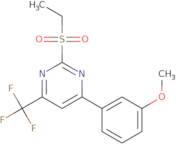 2-(Ethanesulfonyl)-4-(3-methoxyphenyl)-6-(trifluoromethyl)pyrimidine