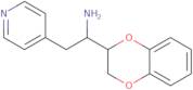 1-(2,3-Dihydro-1,4-benzodioxin-2-yl)-2-(pyridin-4-yl)ethan-1-amine