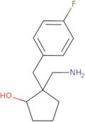 2-(Aminomethyl)-2-[(4-fluorophenyl)methyl]cyclopentan-1-ol