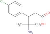 4-Amino-3-(4-chlorophenyl)-4-methylpentanoic acid