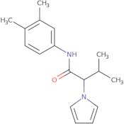 N-(3,4-Dimethylphenyl)-3-methyl-2-(1H-pyrrol-1-yl)butanamide