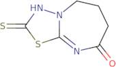 2-Mercapto-6,7-dihydro[1,3,4]thiadiazolo[3,2-{a}][1,3]diazepin-8(5{H})-one
