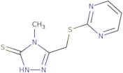 4-Methyl-5-[(pyrimidin-2-ylthio)methyl]-4{H}-1,2,4-triazole-3-thiol