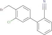 4'-(Bromomethyl)-3'-chloro-[1,1'-biphenyl]-2-carbonitrile