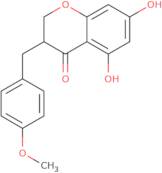 (3R)-5,7-Dihydroxy-3-[(4-methoxyphenyl)methyl]-2,3-dihydrochromen-4-one