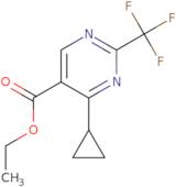 4-Cyclopropyl-2-(trifluoromethyl)pyrimidine-5-carboxylic acid ethyl ester