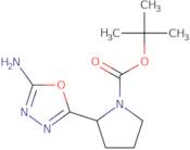 tert-Butyl 2-(5-amino-1,3,4-oxadiazol-2-yl)pyrrolidine-1-carboxylate