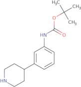 tert-Butyl (3-(piperidin-4-yl)phenyl)carbamate