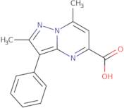 2,7-Dimethyl-3-phenylpyrazolo[1,5-a]pyrimidine-5-carboxylic acid