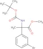 Methyl 2-(3-bromophenyl)-2-{[(tert-butoxy)carbonyl]amino}propanoate