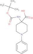 4-{[(tert-Butoxy)carbonyl]amino}-1-phenylpiperidine-4-carboxylic acid