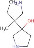 3-(1-Amino-2-methylbutan-2-yl)pyrrolidin-3-ol