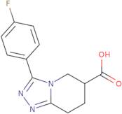 3-(4-Fluorophenyl)-5,6,7,8-tetrahydro-[1,2,4]triazolo[4,3-a]pyridine-6-carboxylic acid