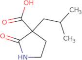 3-(2-Methylpropyl)-2-oxopyrrolidine-3-carboxylic acid