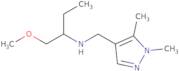 N-[(1,5-Dimethylpyrazol-4-yl)methyl]-1-methoxybutan-2-amine