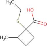 1-(Ethylsulfanyl)-2-methylcyclobutane-1-carboxylic acid