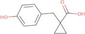 1-[(4-Hydroxyphenyl)methyl]cyclopropane-1-carboxylic acid