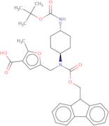 rac-5-[({[(9H-Fluoren-9-yl)methoxy]carbonyl}[(1R,4R)-4-{[(tert-butoxy)carbonyl]amino}cyclohexyl]am…