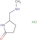 (5S)-5-[(Methylamino)methyl]pyrrolidin-2-one hydrochloride