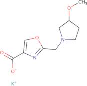 Potassium 2-{[(3S)-3-methoxypyrrolidin-1-yl]methyl}-1,3-oxazole-4-carboxylate