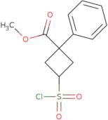 Methyl (1R,3R)-3-(chlorosulfonyl)-1-phenylcyclobutane-1-carboxylate