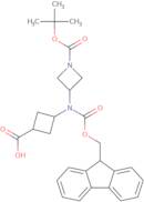 rac-(1S,3S)-3-({1-[(tert-Butoxy)carbonyl]azetidin-3-yl}({[(9H-fluoren-9-yl)methoxy]carbonyl})amino…