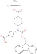 rac-(1S,3S)-3-({1-[(tert-Butoxy)carbonyl]piperidin-4-yl}({[(9H-fluoren-9-yl)methoxy]carbonyl})amin…