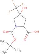 (2S,4S)-1-[(tert-Butoxy)carbonyl]-4-hydroxy-4-(trifluoromethyl)pyrrolidine-2-carboxylic acid