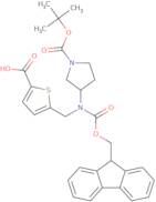 5-({[(3S)-1-[(tert-Butoxy)carbonyl]pyrrolidin-3-yl]({[(9H-fluoren-9-yl)methoxy]carbonyl})amino}met…