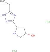 (3R,5S)-5-(5-Ethyl-1H-1,2,4-triazol-3-yl)pyrrolidin-3-ol dihydrochloride