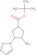 rac-tert-Butyl (3R,4S)-3-amino-4-(1H-1,2,3-triazol-1-yl)cyclopentane-1-carboxylate