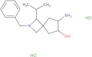 rac-(6R,7R)-7-Amino-2-benzyl-1-(propan-2-yl)-2-azaspiro[3.4]octan-6-ol dihydrochloride