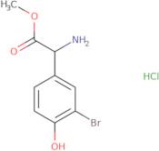 Methyl 2-amino-2-(3-bromo-4-hydroxyphenyl)acetate hydrochloride
