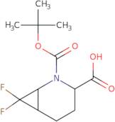2-[(tert-Butoxy)carbonyl]-7,7-difluoro-2-azabicyclo[4.1.0]heptane-3-carboxylic acid