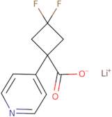 3,3-difluoro-1-(pyridin-4-yl)cyclobutane-1-carboxylate lithium