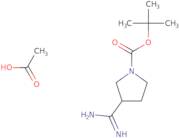 tert-Butyl 3-carbamimidoylpyrrolidine-1-carboxylate acetate