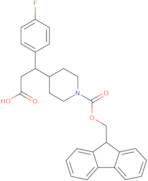 3-(1-{[(9H-Fluoren-9-yl)methoxy]carbonyl}piperidin-4-yl)-3-(4-fluorophenyl)propanoic acid