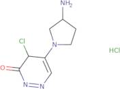 5-(3-Aminopyrrolidin-1-yl)-4-chloro-2,3-dihydropyridazin-3-one hydrochloride