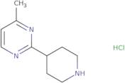 4-Methyl-2-(piperidin-4-yl)pyrimidine hydrochloride