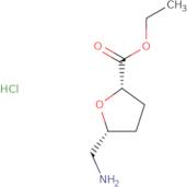 rac-Ethyl (2R,5S)-5-(aminomethyl)oxolane-2-carboxylate hydrochloride