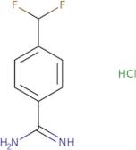 4-(Difluoromethyl)benzene-1-carboximidamide hydrochloride