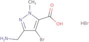 3-(Aminomethyl)-4-bromo-1-methyl-1H-pyrazole-5-carboxylic acid hydrobromide