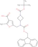 5-[({1-[(tert-Butoxy)carbonyl]azetidin-3-yl}({[(9H-fluoren-9-yl)methoxy]carbonyl})amino)methyl]-2-…