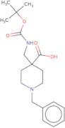 1-Benzyl-4-({[(tert-butoxy)carbonyl]amino}methyl)piperidine-4-carboxylic acid