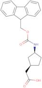 rac-2-[(1R,3S)-3-({[(9H-Fluoren-9-yl)methoxy]carbonyl}amino)cyclopentyl]acetic acid