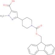 3-(1-{[(9H-Fluoren-9-yl)methoxy]carbonyl}piperidin-4-yl)-1-methyl-1H-pyrazole-5-carboxylic acid