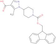1-(1-{[(9H-Fluoren-9-yl)methoxy]carbonyl}piperidin-4-yl)-5-methyl-1H-pyrazole-4-carboxylic acid