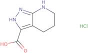 1H,4H,5H,6H,7H-Pyrazolo[3,4-b]pyridine-3-carboxylic acid hydrochloride